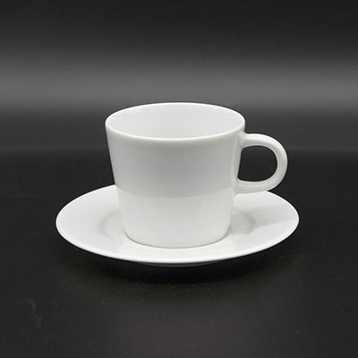 0964 Чашка с блюдцем Fancy Espresso 0,13л, белая