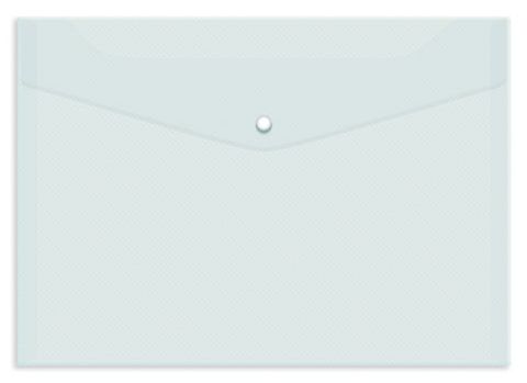 Папка-конверт с кнопкой, прозрачный